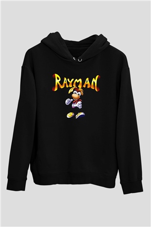 Rayman Siyah Unisex Hoodie