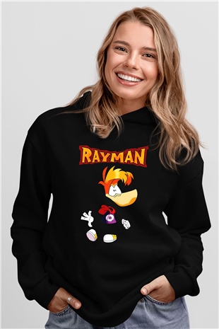 Rayman Siyah Unisex Hoodie