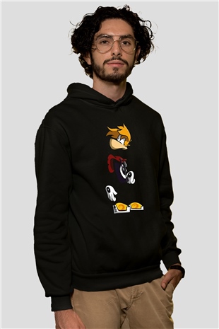 Rayman Siyah Unisex Hoodie
