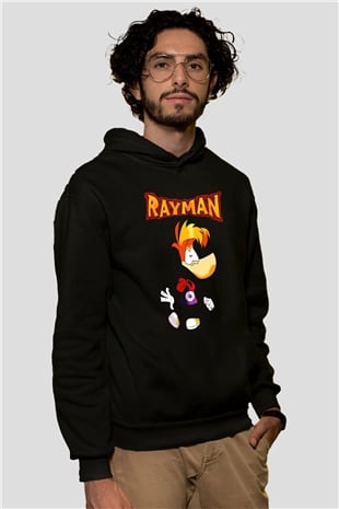 Rayman Siyah Unisex Hoodie