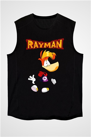 Rayman Siyah Unisex Kolsuz Tişört