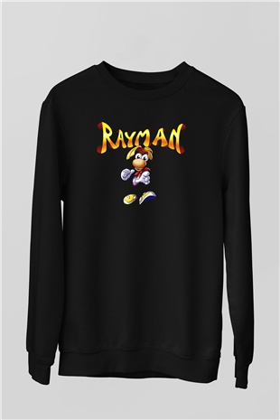 Rayman Siyah Unisex Sweatshirt
