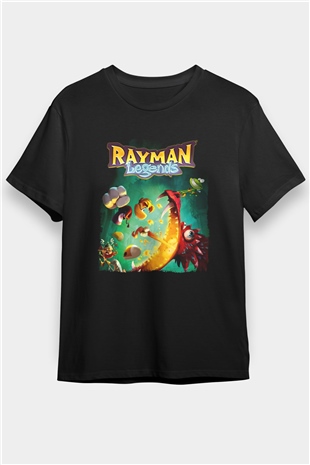 Rayman Siyah Unisex Tişört T-Shirt