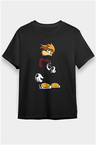 Rayman Siyah Unisex Tişört T-Shirt