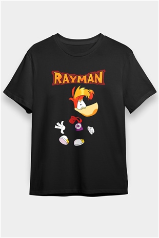Rayman Siyah Unisex Tişört T-Shirt