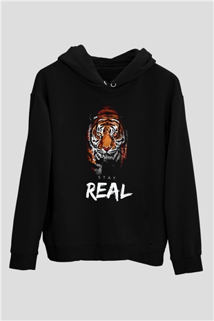 Real Stay KaplanSiyah  Unisex Hoodie