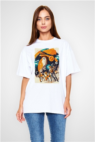 ReCore Beyaz Oversize Tişört Oversize T-shirt