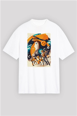 ReCore Beyaz Oversize Tişört Oversize T-shirt