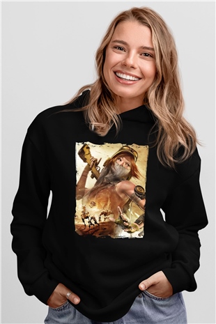 ReCore Siyah Unisex Hoodie