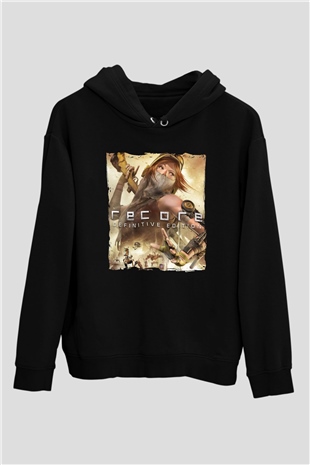 ReCore Siyah Unisex Hoodie