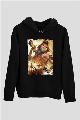 ReCore Siyah Unisex Hoodie