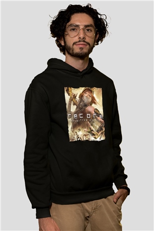 ReCore Siyah Unisex Hoodie