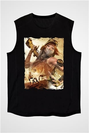 ReCore Siyah Unisex Kolsuz Tişört