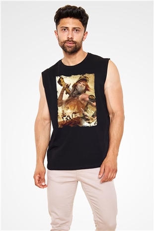 ReCore Siyah Unisex Kolsuz Tişört