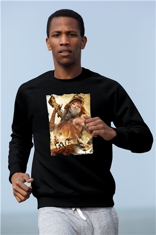 ReCore Siyah Unisex Sweatshirt