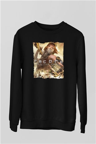 ReCore Siyah Unisex Sweatshirt