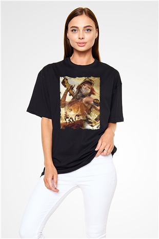 ReCore Siyah Oversize Tişört Oversize T-shirt