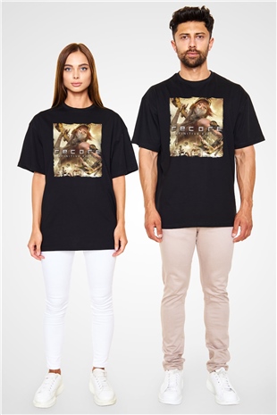 ReCore Siyah Oversize Tişört Oversize T-shirt
