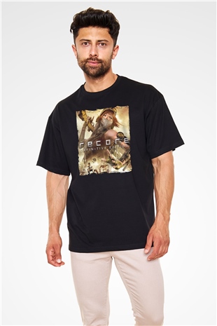 ReCore Siyah Oversize Tişört Oversize T-shirt