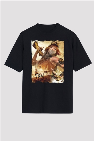 ReCore Siyah Oversize Tişört Oversize T-shirt