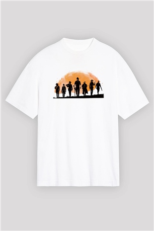 Red Dead Redemption Beyaz Unisex Oversize Tişört T-Shirt