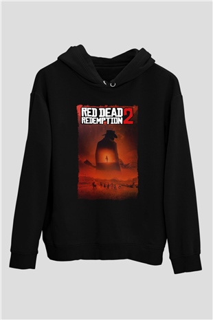 Red Dead Redemption Siyah Unisex Hoodie