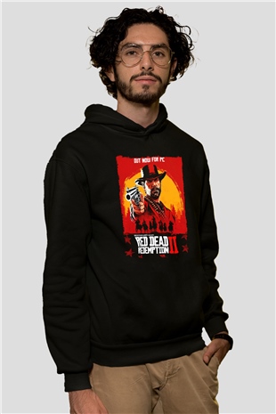 Red Dead Redemption Siyah Unisex Hoodie