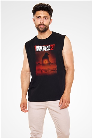 Red Dead Redemption Siyah Unisex Kolsuz Tişört