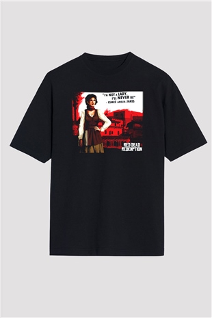 Red Dead Redemption Siyah Unisex Oversize Tişört T-Shirt