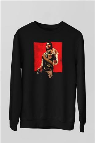Red Dead Redemption Siyah Unisex Sweatshirt