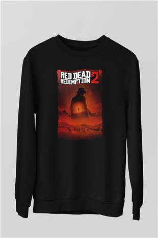 Red Dead Redemption Siyah Unisex Sweatshirt