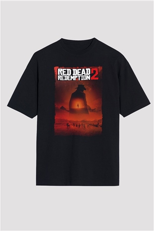 Red Dead Redemption Siyah Oversize Tişört Oversize T-shirt