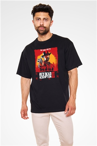 Red Dead Redemption Siyah Oversize Tişört Oversize T-shirt