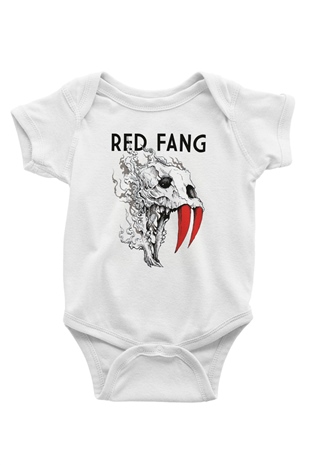 Red Fang Beyaz Bebek Body - Zıbın
