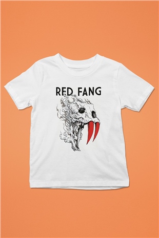Red Fang Beyaz Unisex Çocuk Tişört