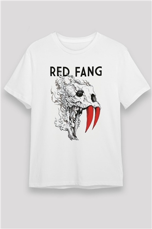 Red Fang Beyaz Unisex Tişört T-Shirt - TişörtFabrikası