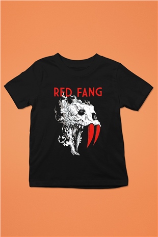 Red Fang Siyah Unisex Çocuk Tişört