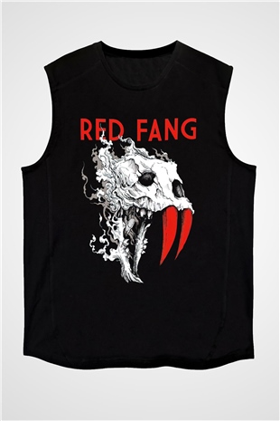Red Fang Siyah Unisex Kolsuz Tişört