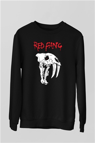 Red Fang Siyah Unisex Sweatshirt