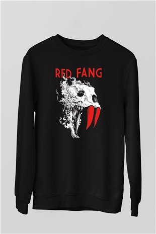 Red Fang Siyah Unisex Sweatshirt
