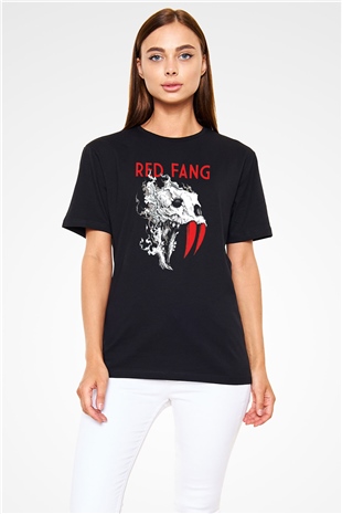 Red Fang Siyah Unisex Tişört T-Shirt - TişörtFabrikası