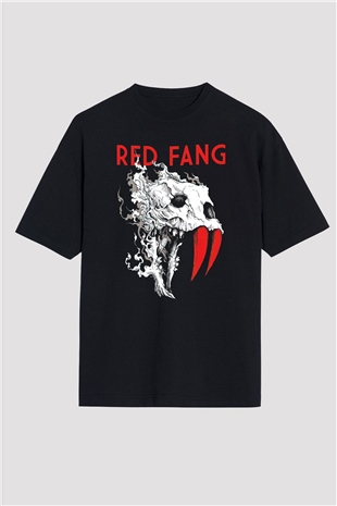 Red Fang Siyah Oversize Tişört Oversize T-shirt - TişörtFabrikası