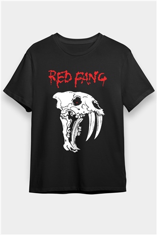 Red Fang Siyah Unisex Tişört T-Shirt - TişörtFabrikası