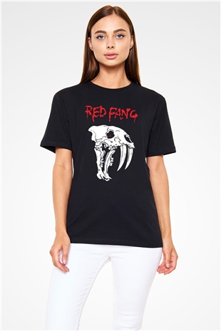 Red Fang Siyah Unisex Tişört T-Shirt - TişörtFabrikası