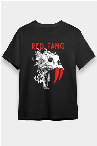 Red Fang Siyah Unisex Tişört T-Shirt - TişörtFabrikası