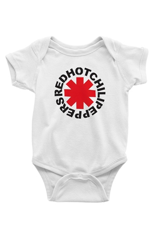 Red Hot Chili Peppers Beyaz Bebek Body - Zıbın