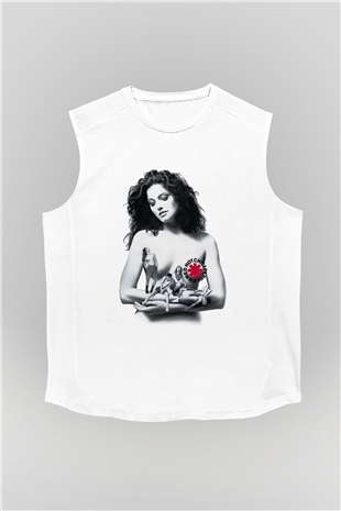 Red Hot Chili Peppers Beyaz Unisex Kolsuz Tişört