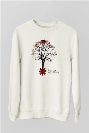 Red Hot Chili Peppers Beyaz Unisex Sweatshirt