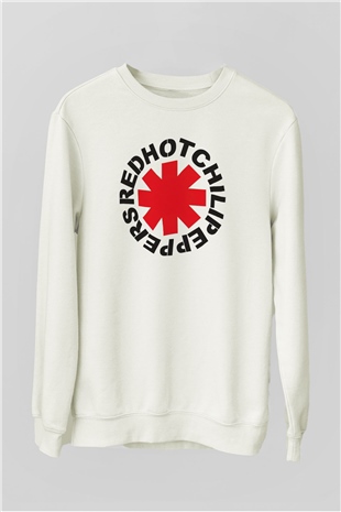 Red Hot Chili Peppers Beyaz Unisex Sweatshirt