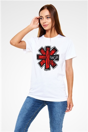 Red Hot Chili Peppers Beyaz Unisex Tişört T-Shirt - TişörtFabrikası